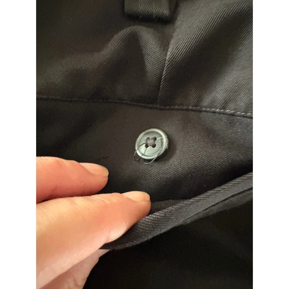 Lot of 2 Oak Hill Easy Stretch Black Flat‎ Front Dress Pants - 44x29.5